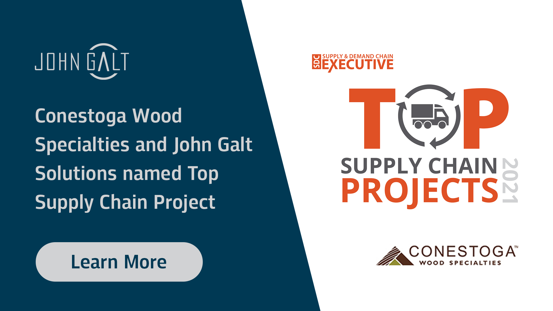 John Galt Project with Conestoga Wood Specialties Nabs 2021 Top Supply